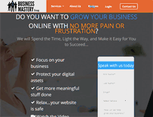 Tablet Screenshot of businessmasterygroup.com